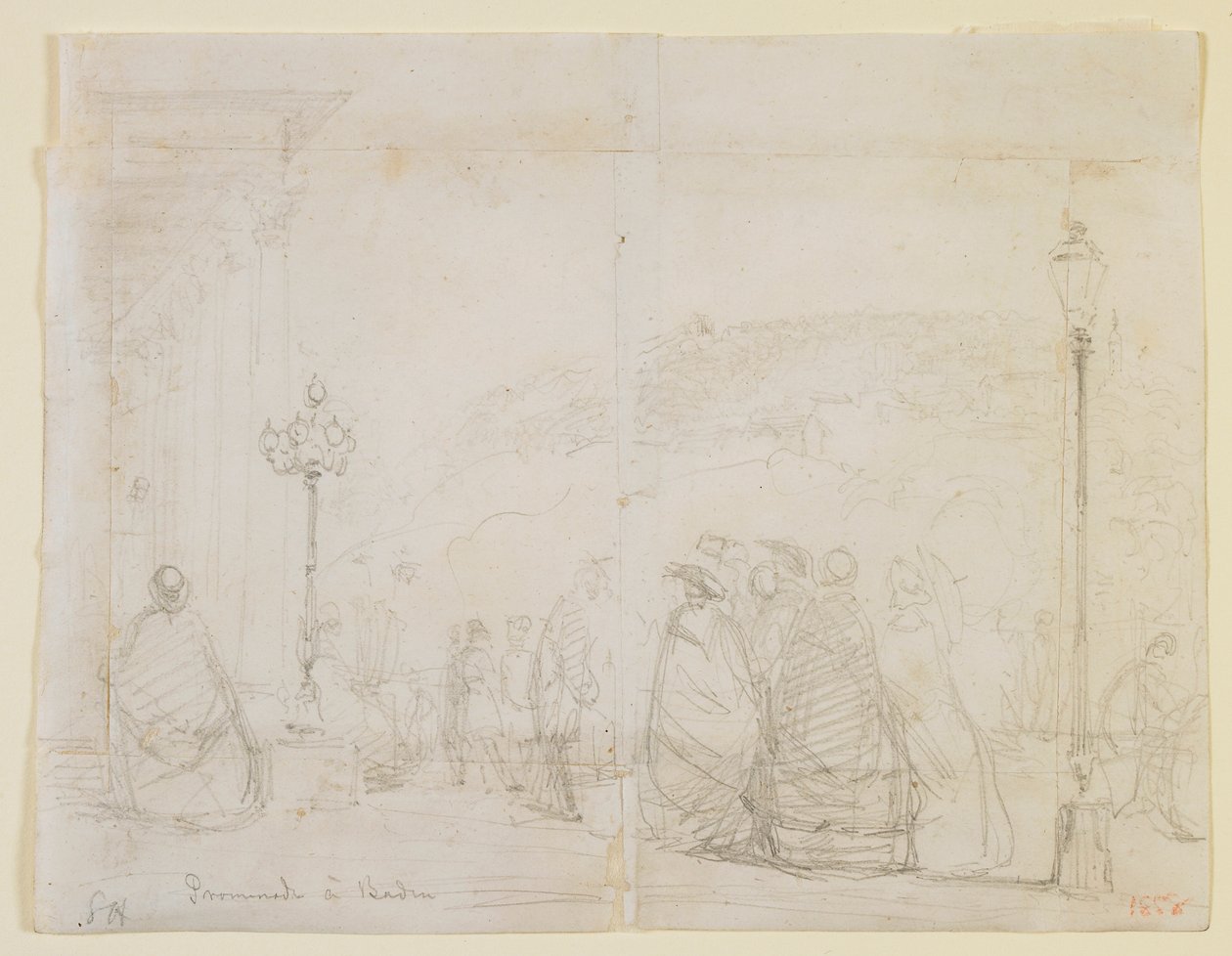 Gå i Baden, 1858. av James Abbott McNeill Whistler