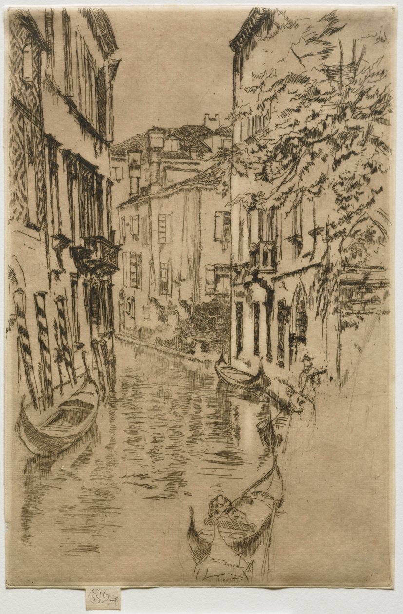 Stille kanal. av James Abbott McNeill Whistler