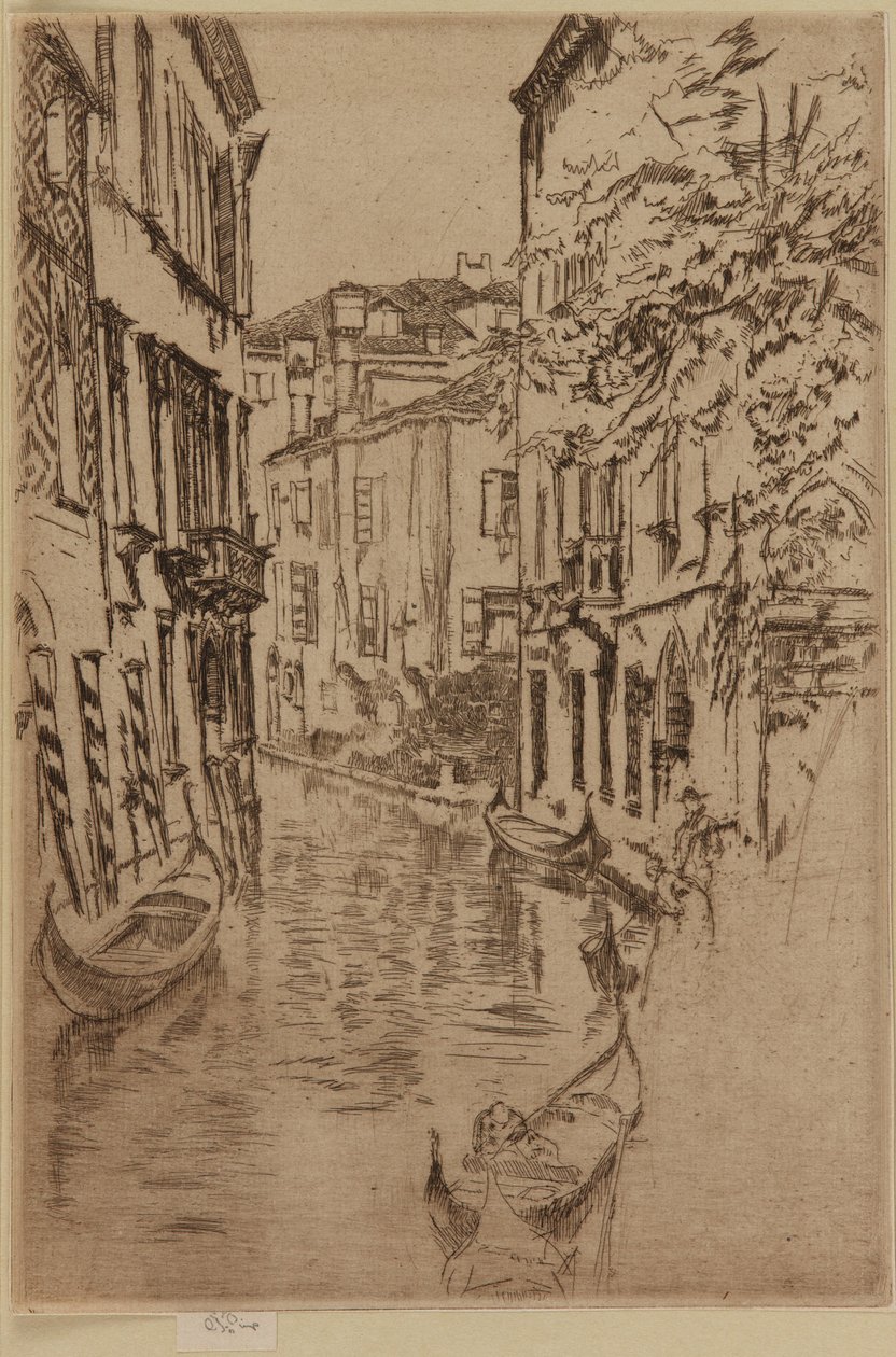 Stille kanal, 1879-1880. av James Abbott McNeill Whistler