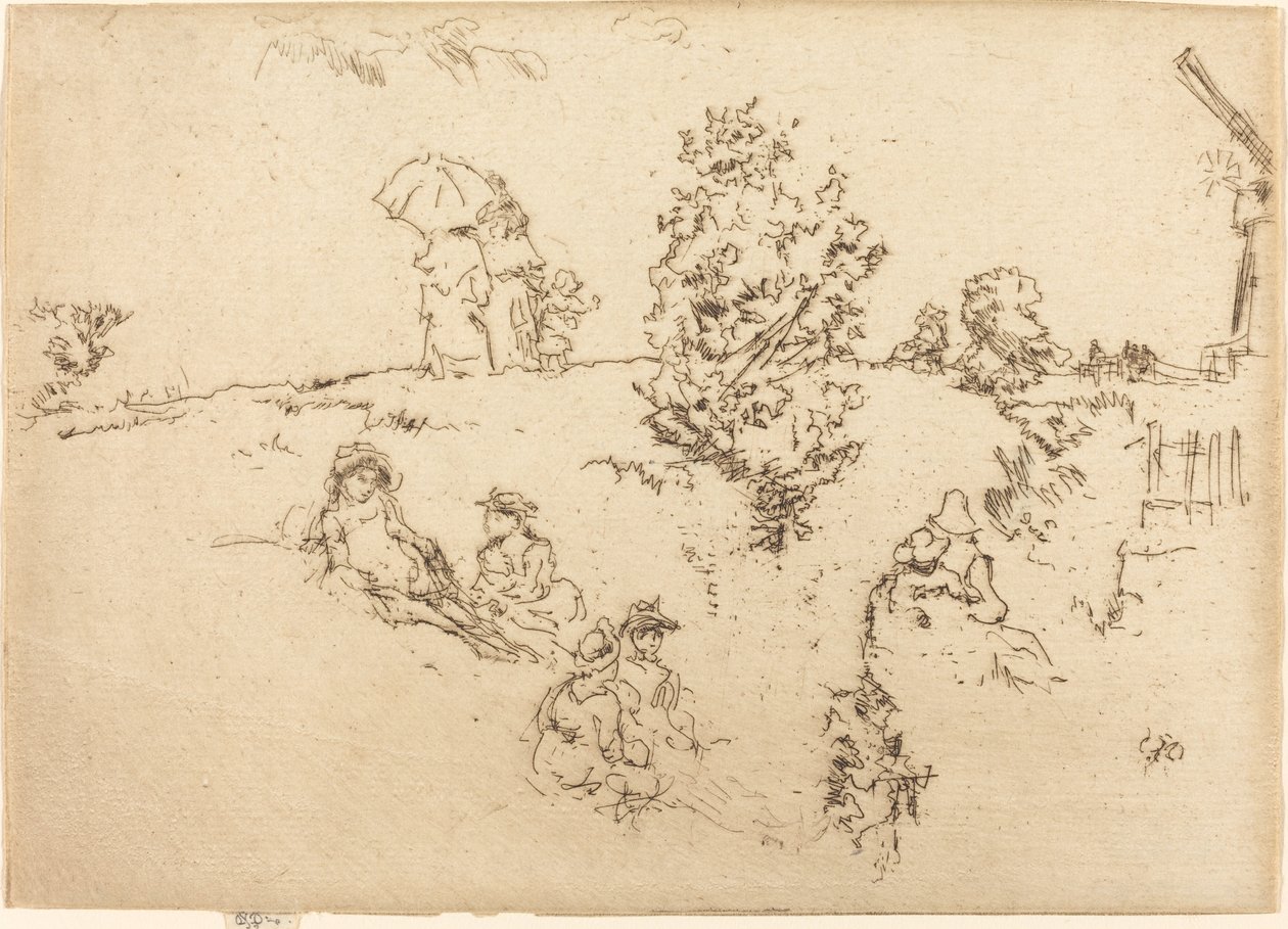 Volder, Sandwich, ca. 1887. av James Abbott McNeill Whistler