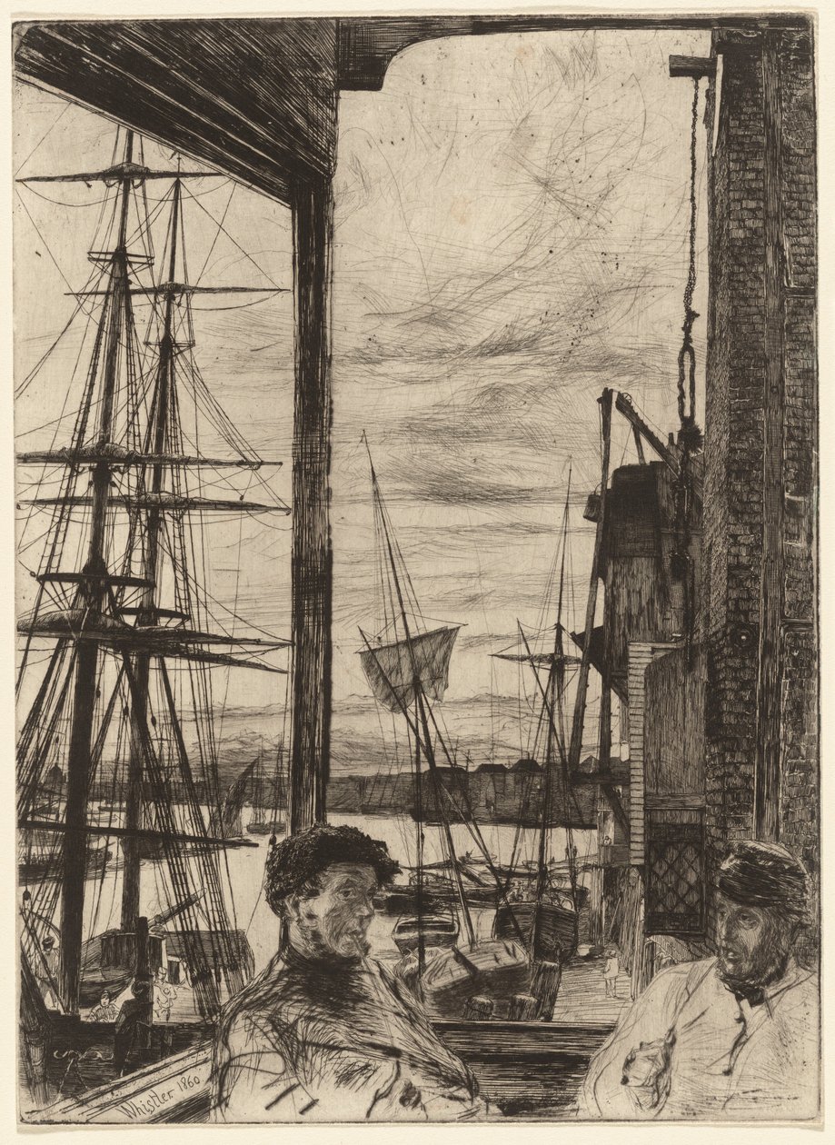 Rotherhithe, 1860. av James Abbott McNeill Whistler