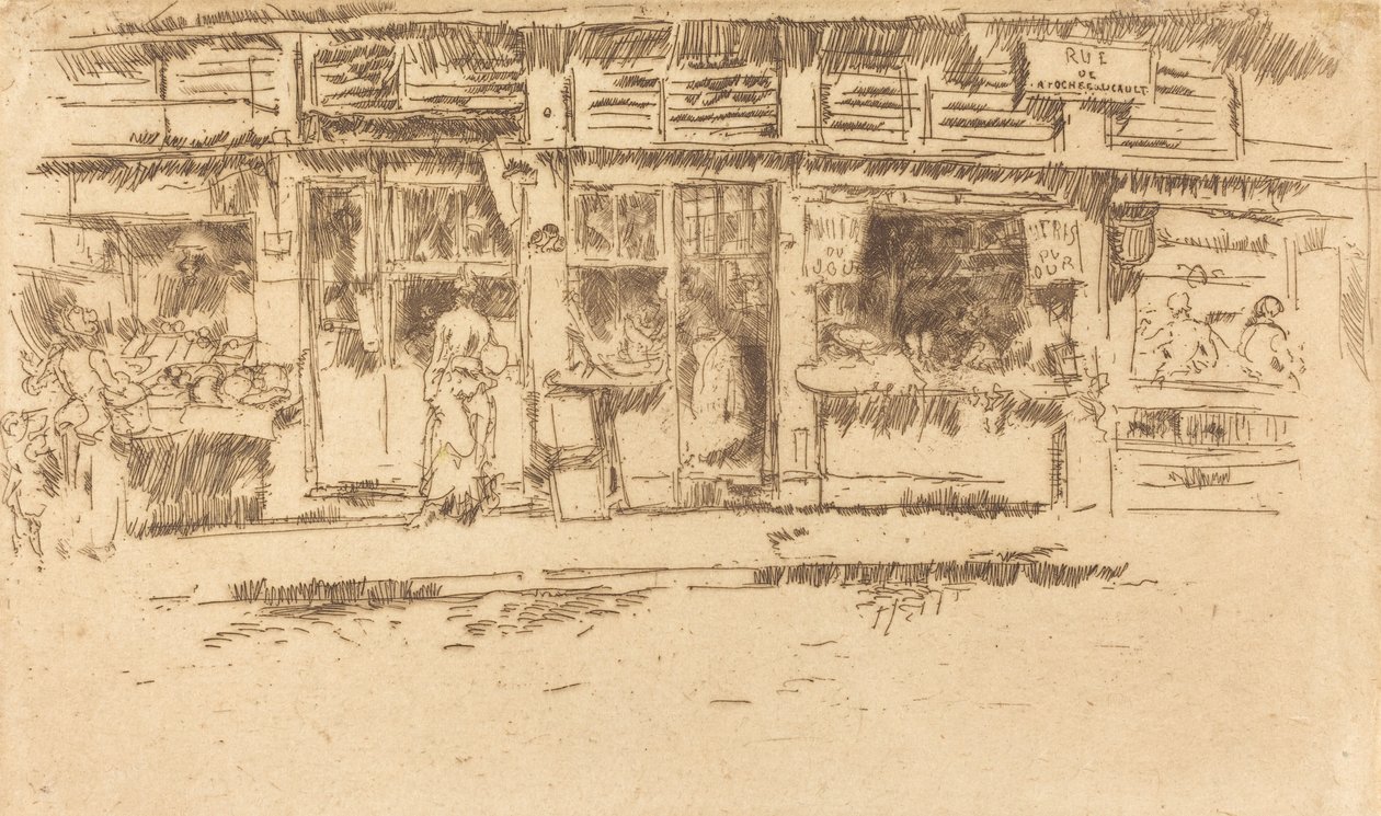 Rue de la Rochefoucault, 1893. av James Abbott McNeill Whistler