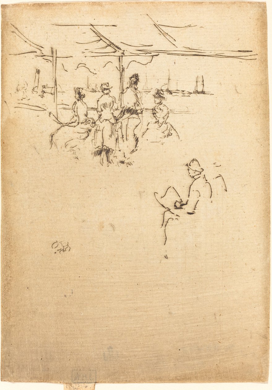 Ryde Pier, 1887. av James Abbott McNeill Whistler