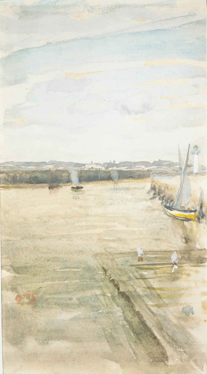 Scene på Mersey. av James Abbott McNeill Whistler