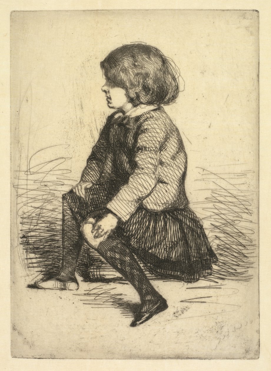 Seymour Haden Jr., sittende. av James Abbott McNeill Whistler