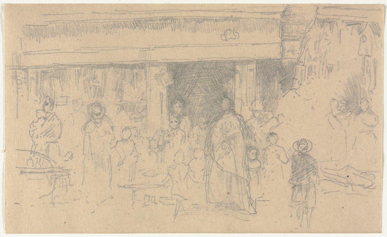 Butikker i Chester. av James Abbott McNeill Whistler