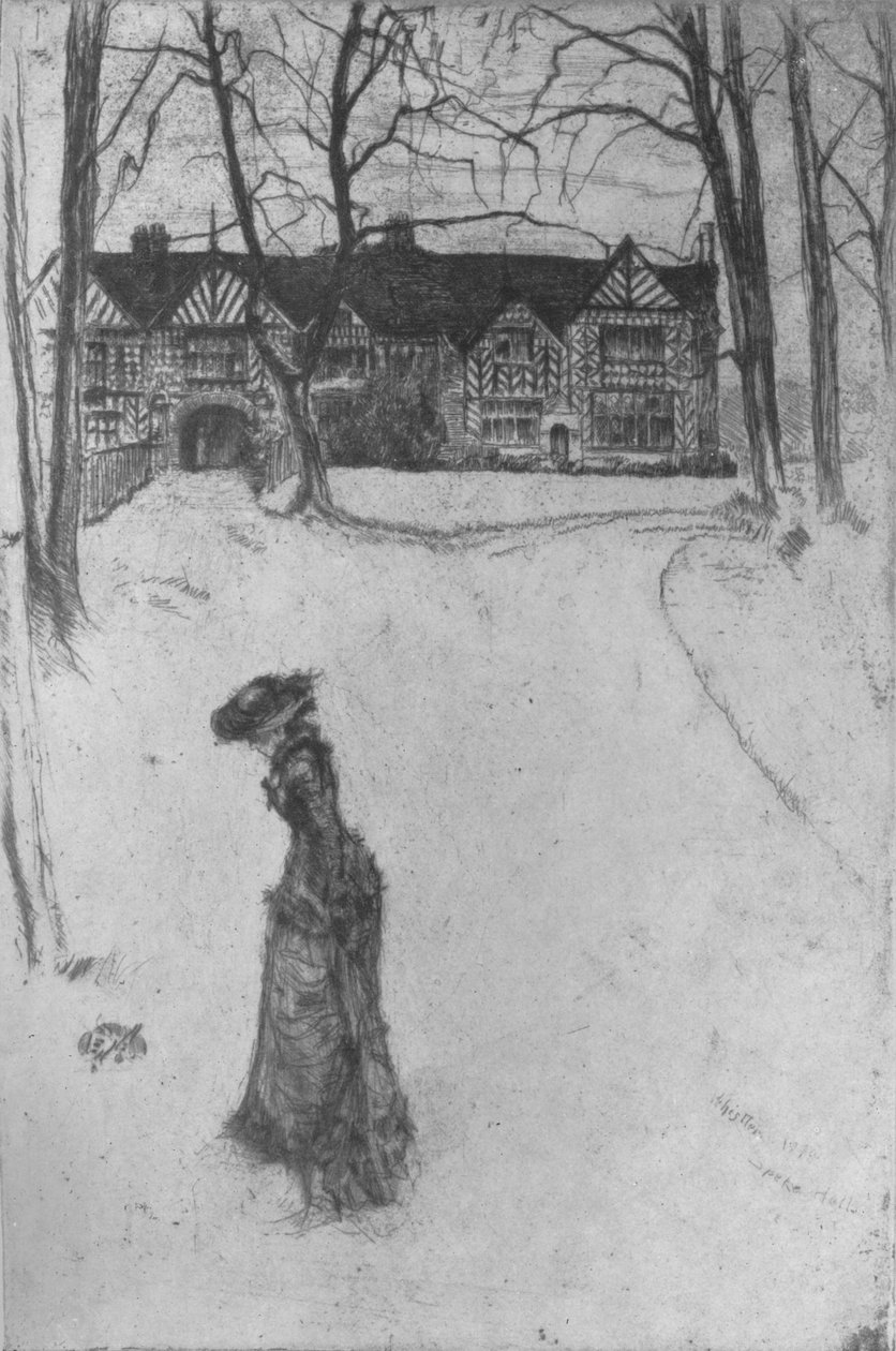Speke Hall, 1870, 1904 av James Abbott McNeill Whistler