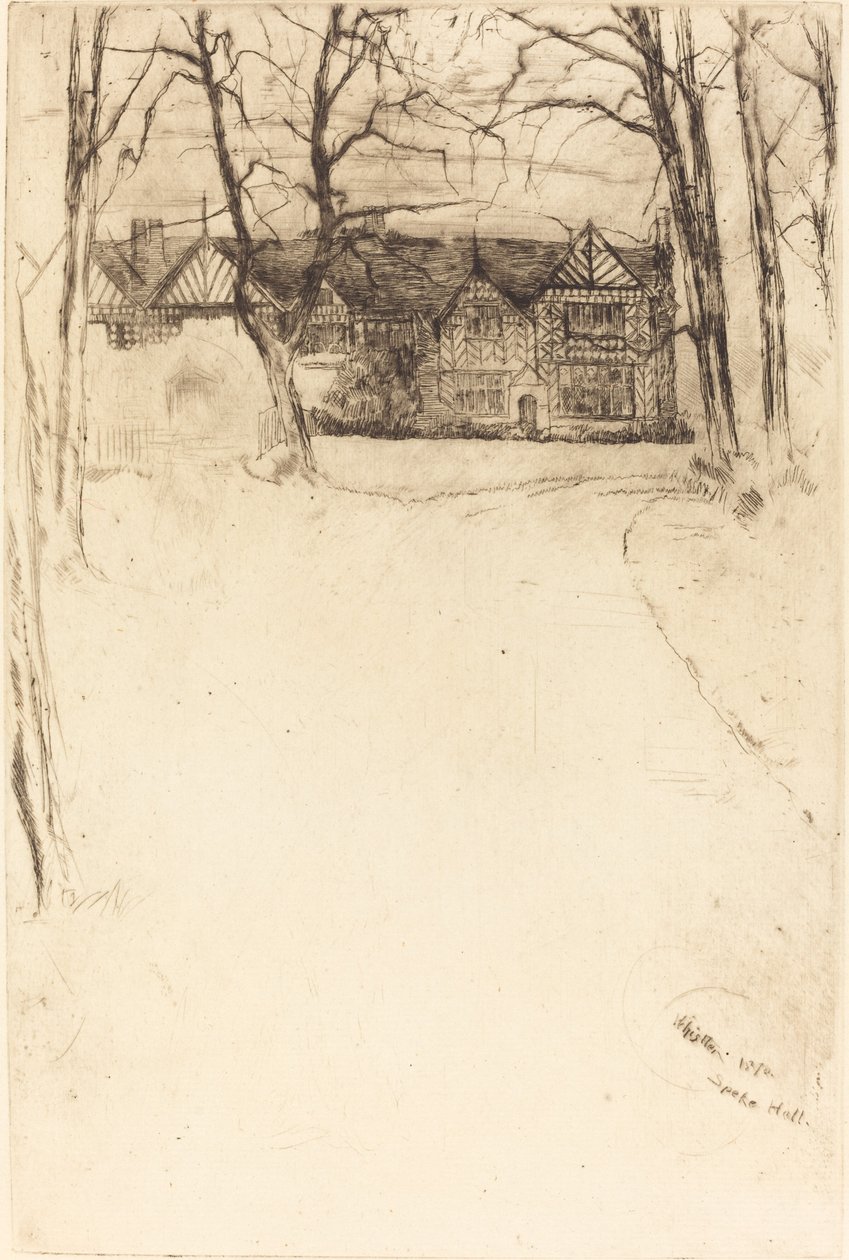 Speke Hall, nr. 1, 1870. av James Abbott McNeill Whistler