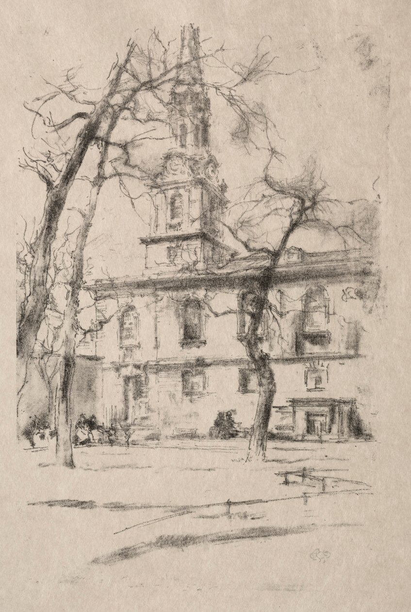 St. Giles-in-the-Fields, 1896. av James Abbott McNeill Whistler