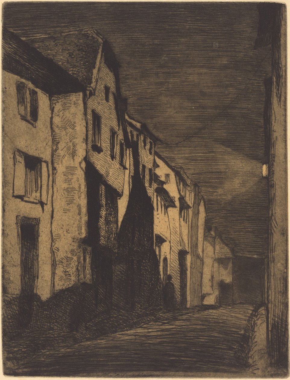 Gate i Saverne, 1858. av James Abbott McNeill Whistler