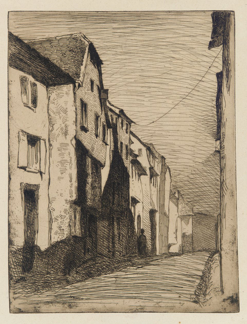 Gate i Saverne, 1858. av James Abbott McNeill Whistler