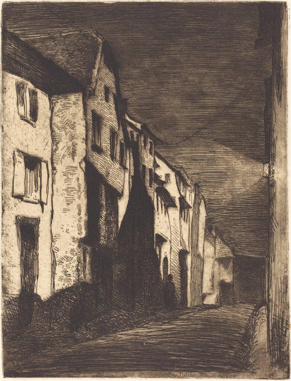 Gate i Saverne, 1858. av James Abbott McNeill Whistler