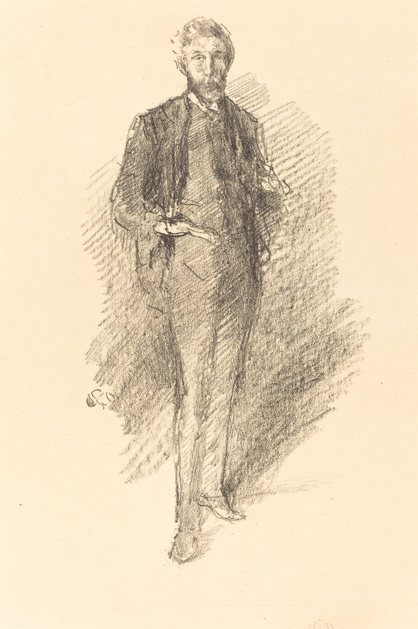 Studie: Joseph Pennell, 1896. av James Abbott McNeill Whistler