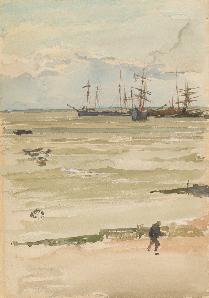 Ankerplassen, 1882-1884. av James Abbott McNeill Whistler