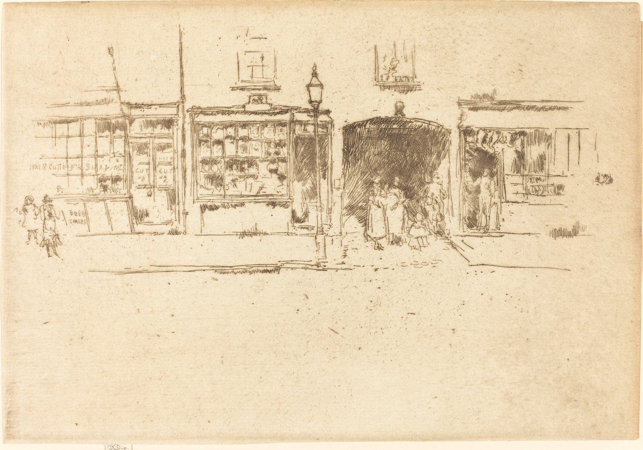 Frisøren, ca. 18861888. av James Abbott McNeill Whistler