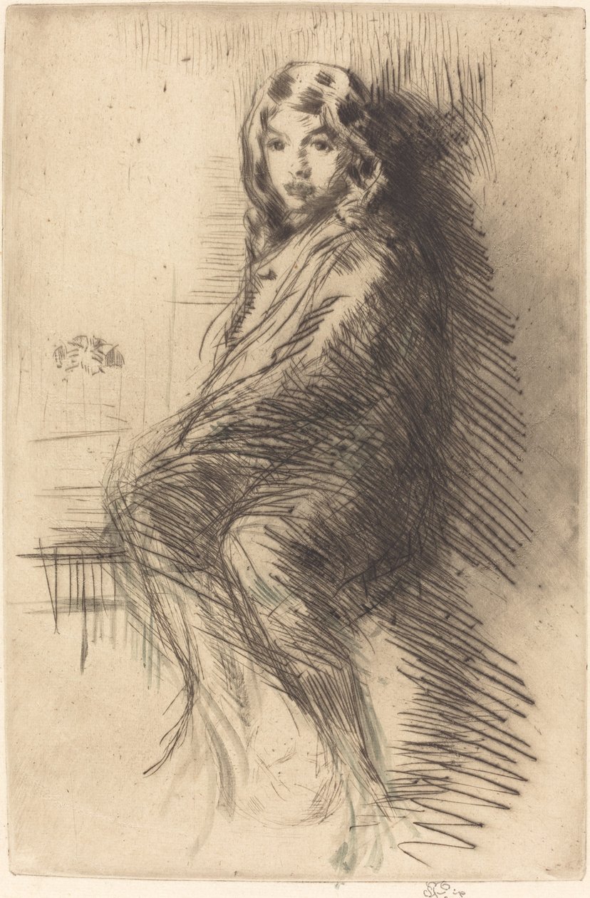 Gutten, c. 18731875. av James Abbott McNeill Whistler