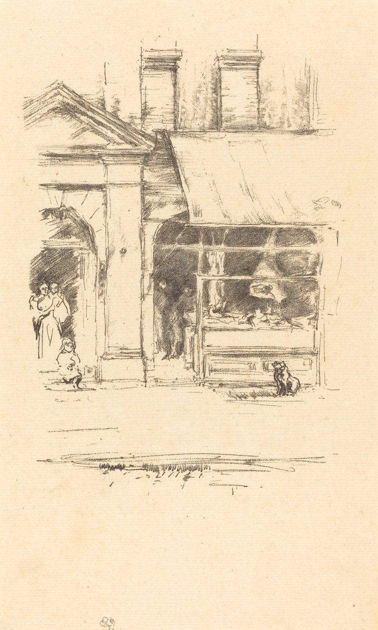 Slakterens hund, 1896. av James Abbott McNeill Whistler