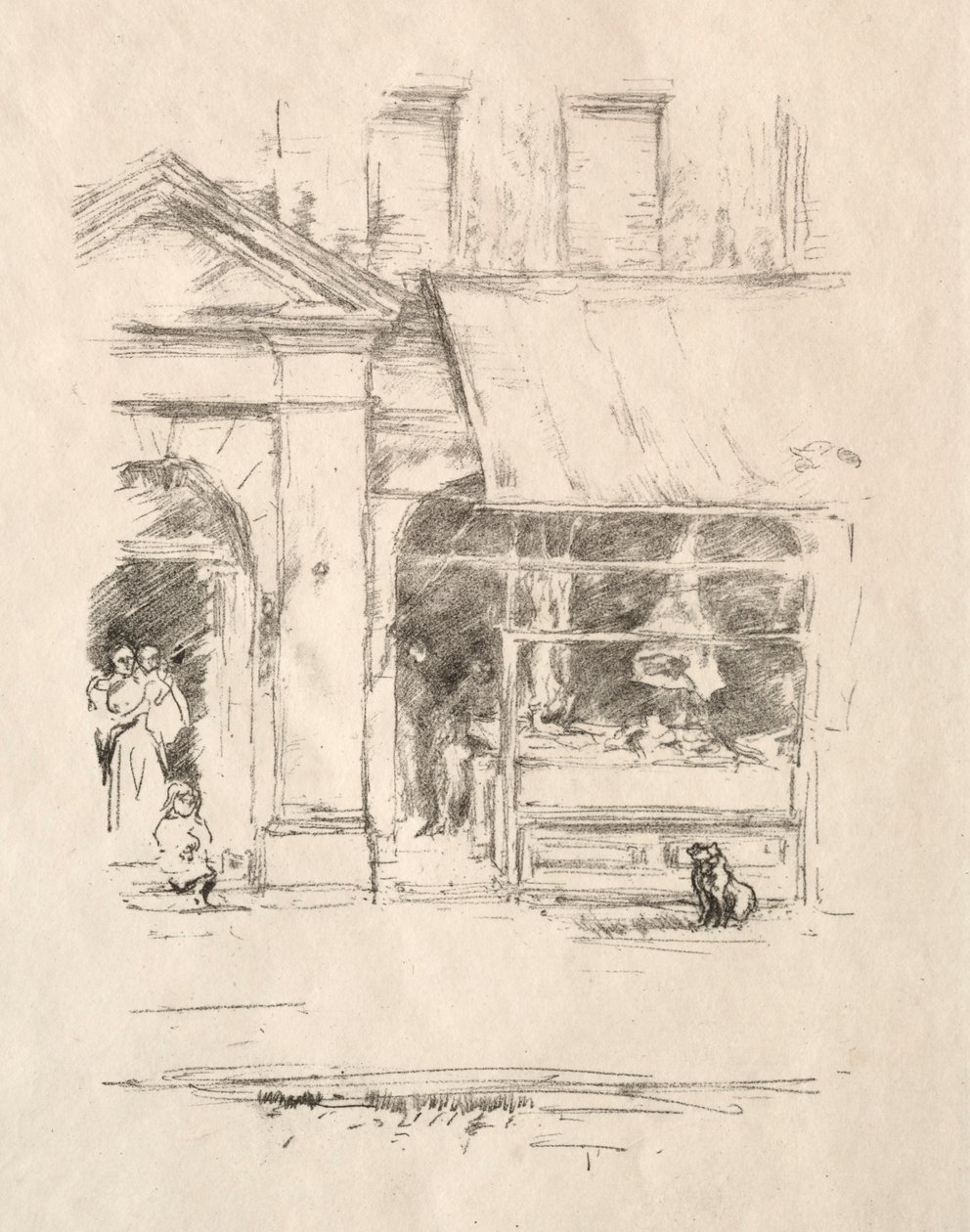 The Butchers Dog, 1896. av James Abbott McNeill Whistler