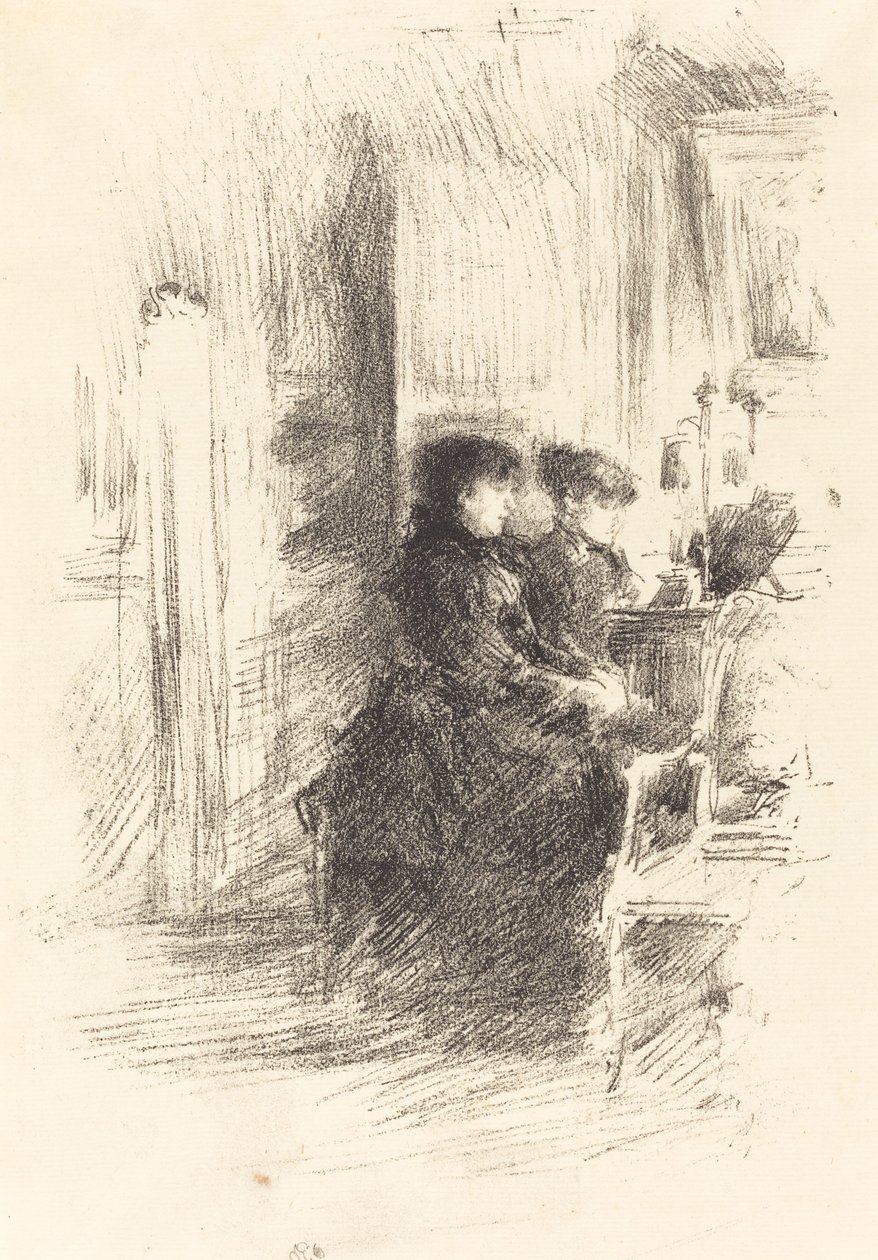 Duetten, 1894. av James Abbott McNeill Whistler
