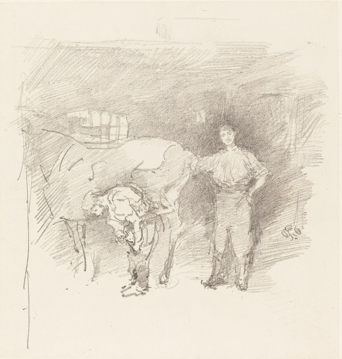 Hovslagerne, 1888. av James Abbott McNeill Whistler