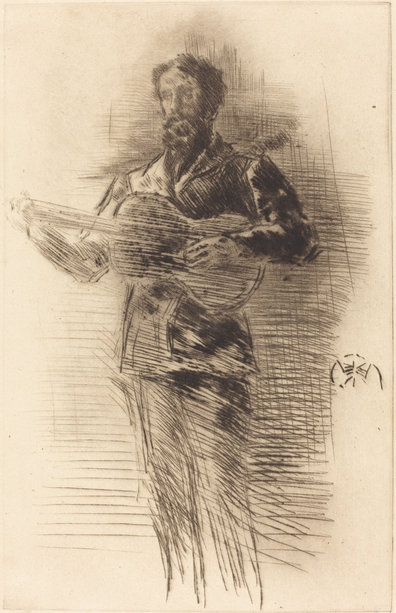 Gitarspilleren, 1875. av James Abbott McNeill Whistler