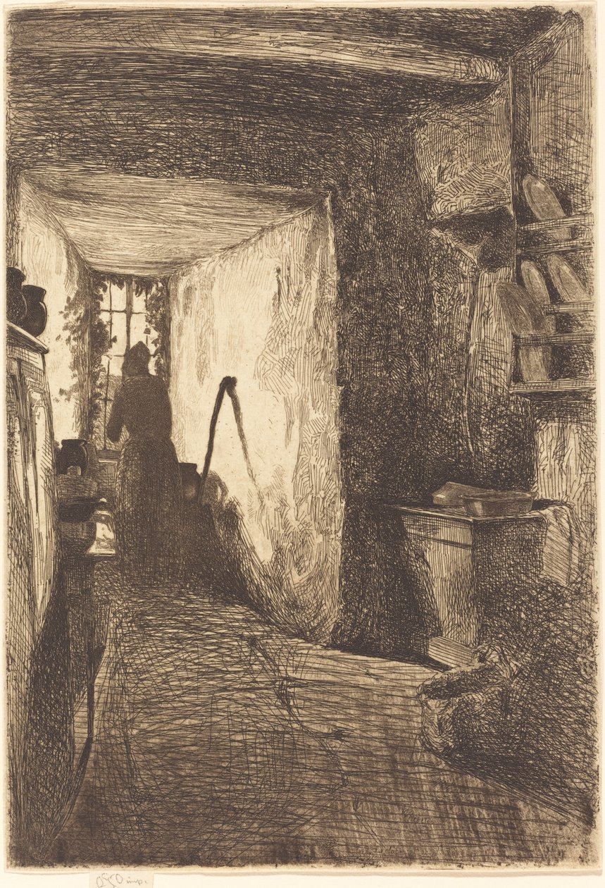 Kjøkkenet, 1858. av James Abbott McNeill Whistler