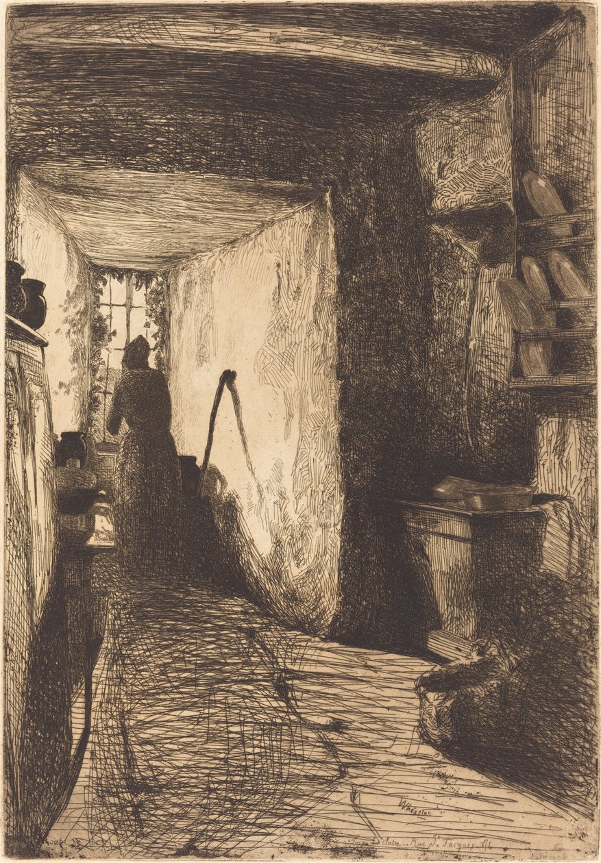 Kjøkkenet, 1858. av James Abbott McNeill Whistler