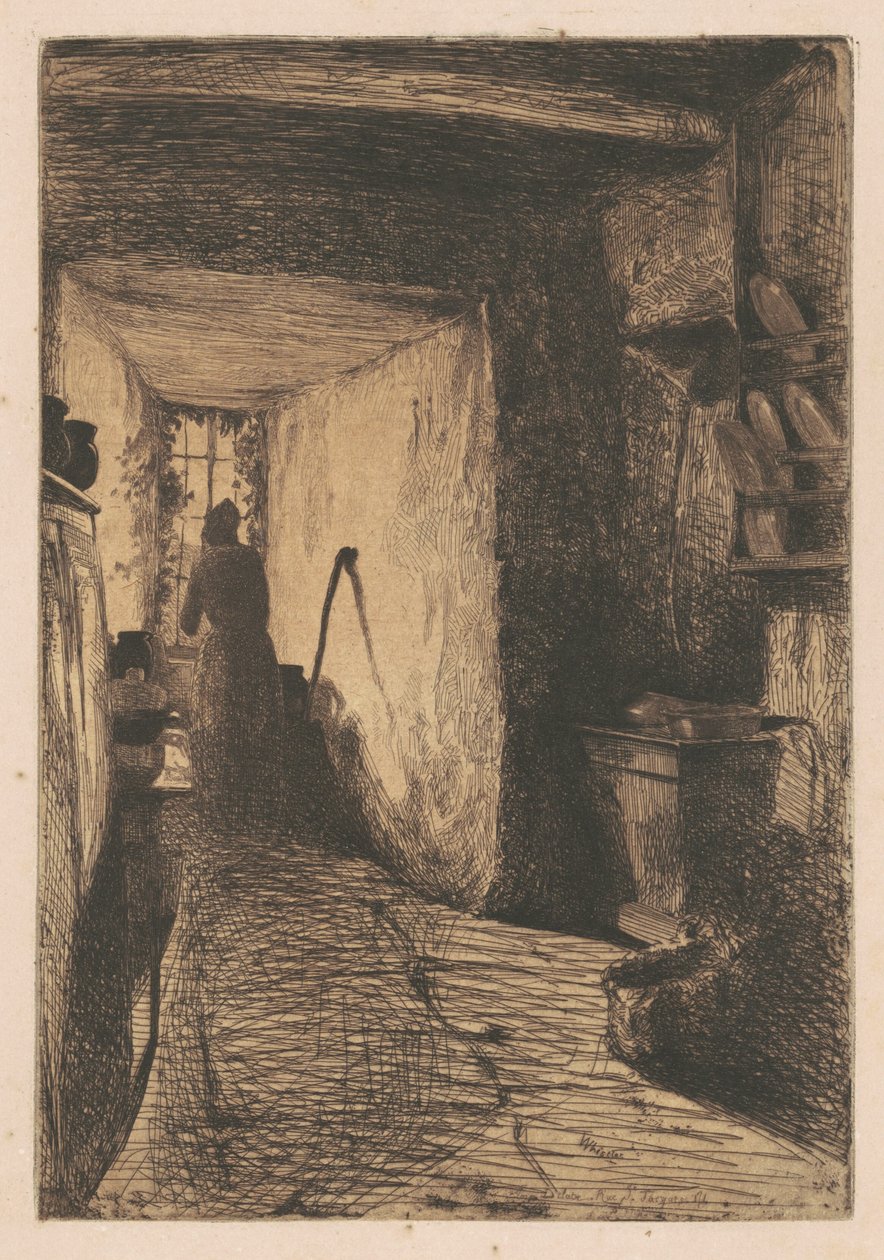 Kjøkkenet, 1858. av James Abbott McNeill Whistler