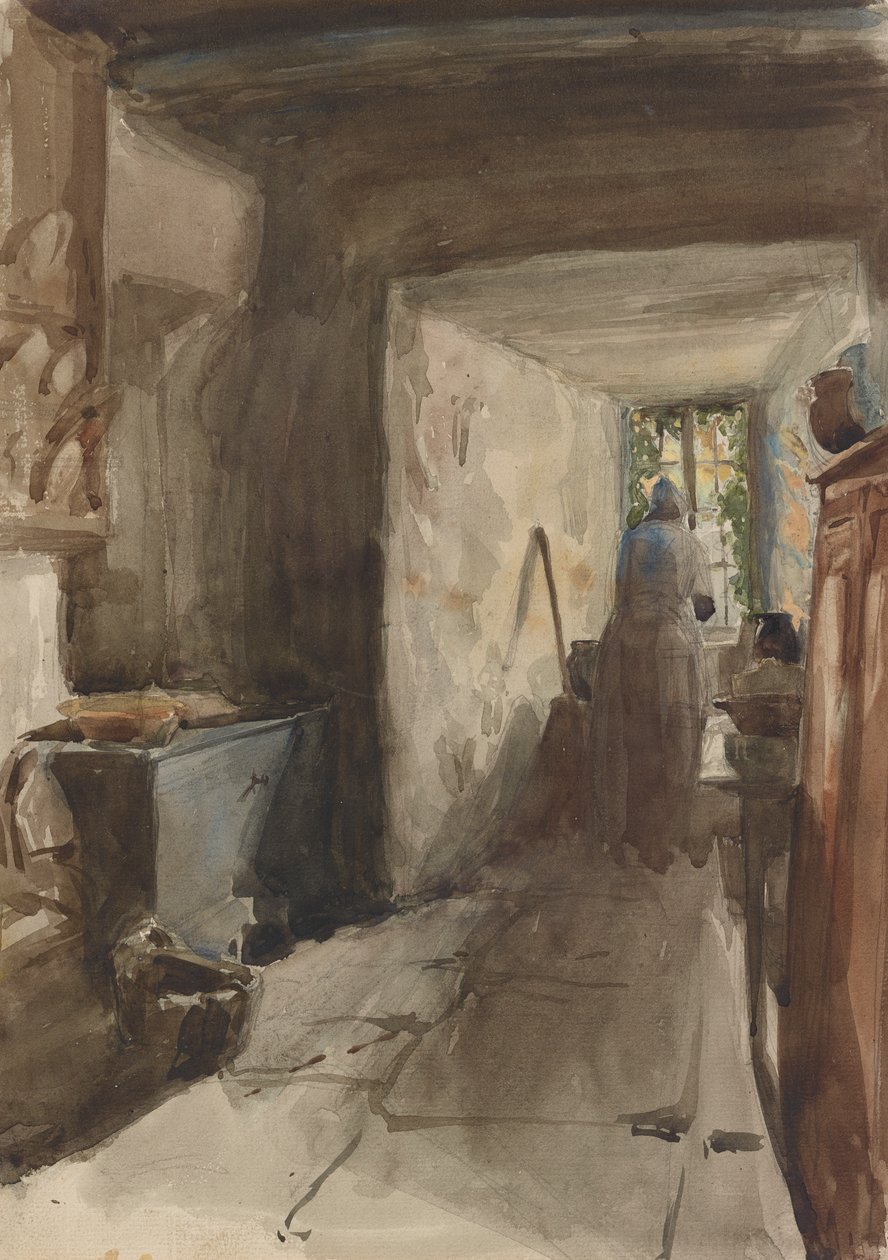 Kjøkkenet, 1858. av James Abbott McNeill Whistler