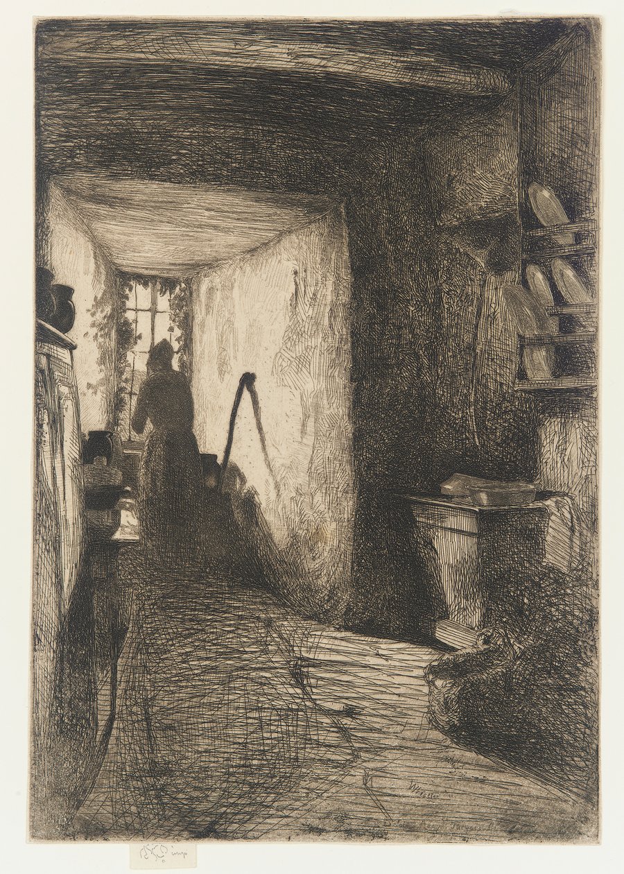 Kjøkkenet, 1858. av James Abbott McNeill Whistler