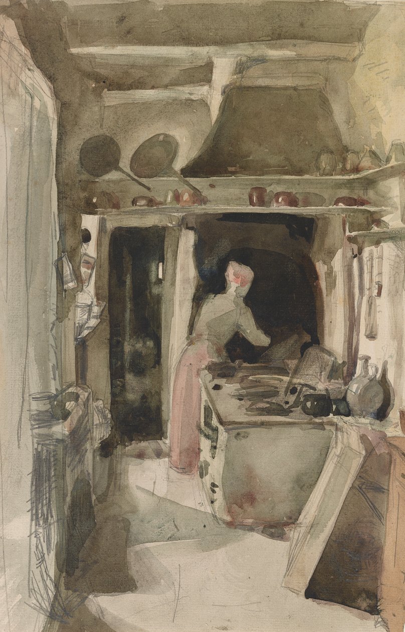 Kjøkkenet, 1858. av James Abbott McNeill Whistler