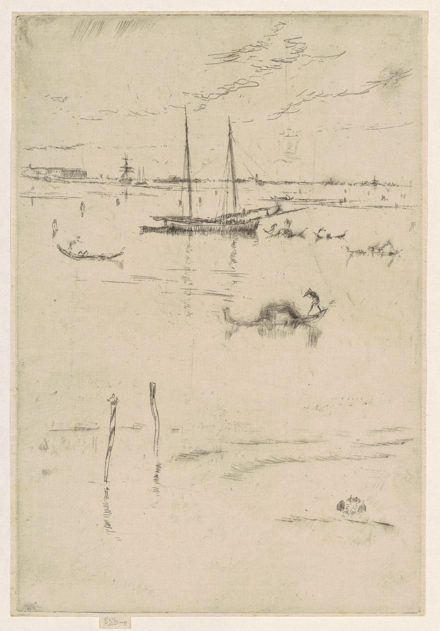 Den lille lagunen, 18791880. av James Abbott McNeill Whistler