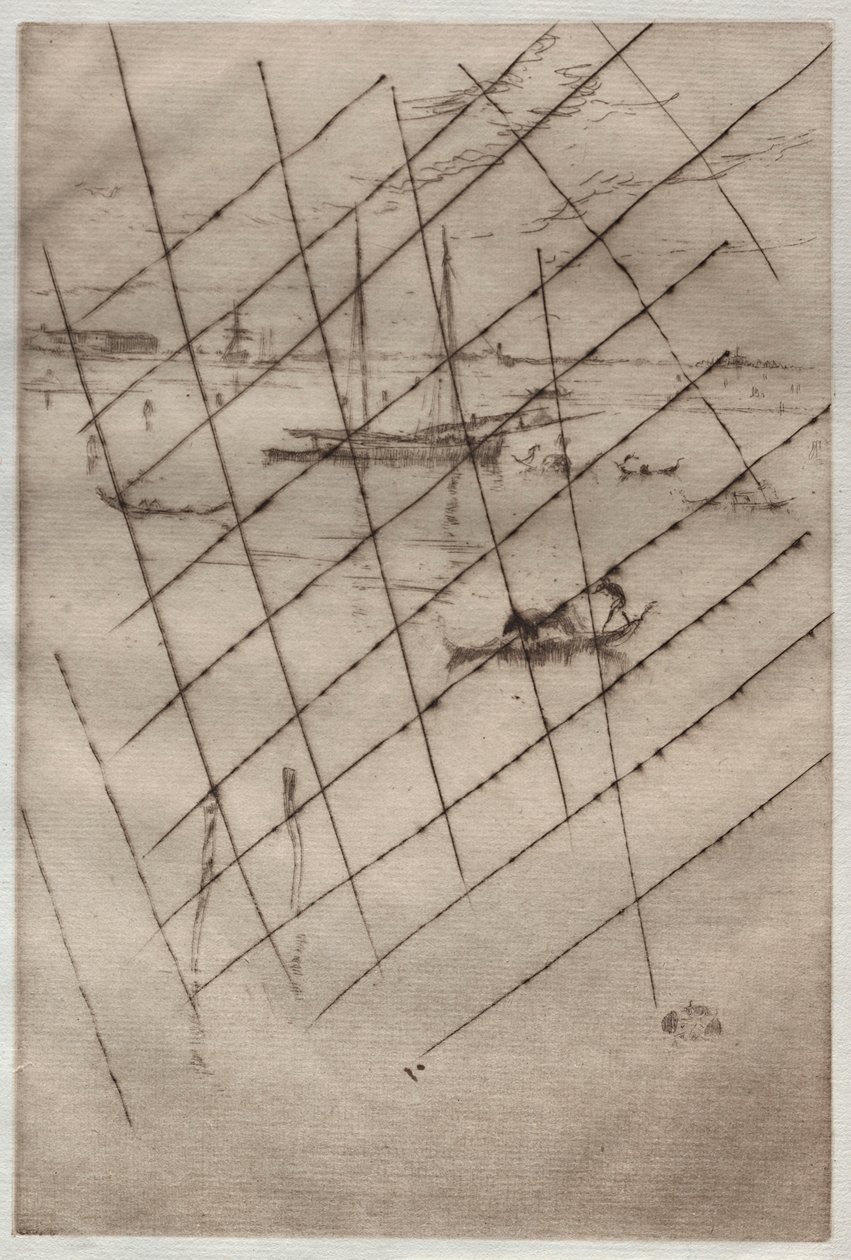 Den lille lagunen, 1880. av James Abbott McNeill Whistler