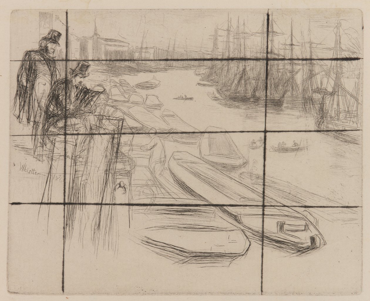 Det lille bassenget, 1861. av James Abbott McNeill Whistler