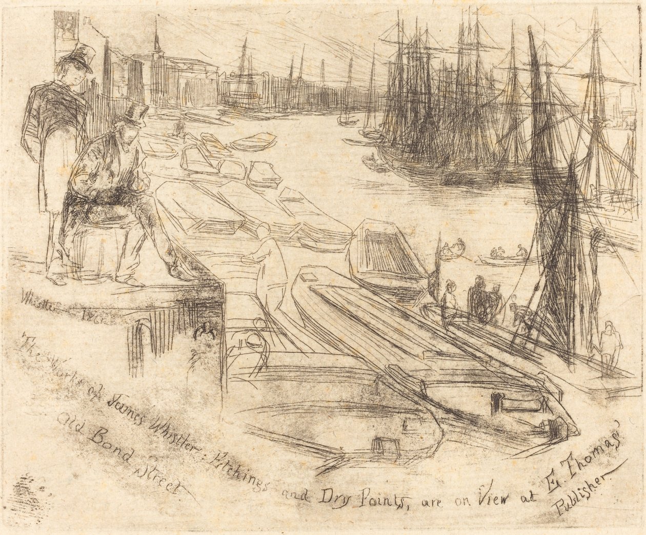 Det lille bassenget, 1861. av James Abbott McNeill Whistler