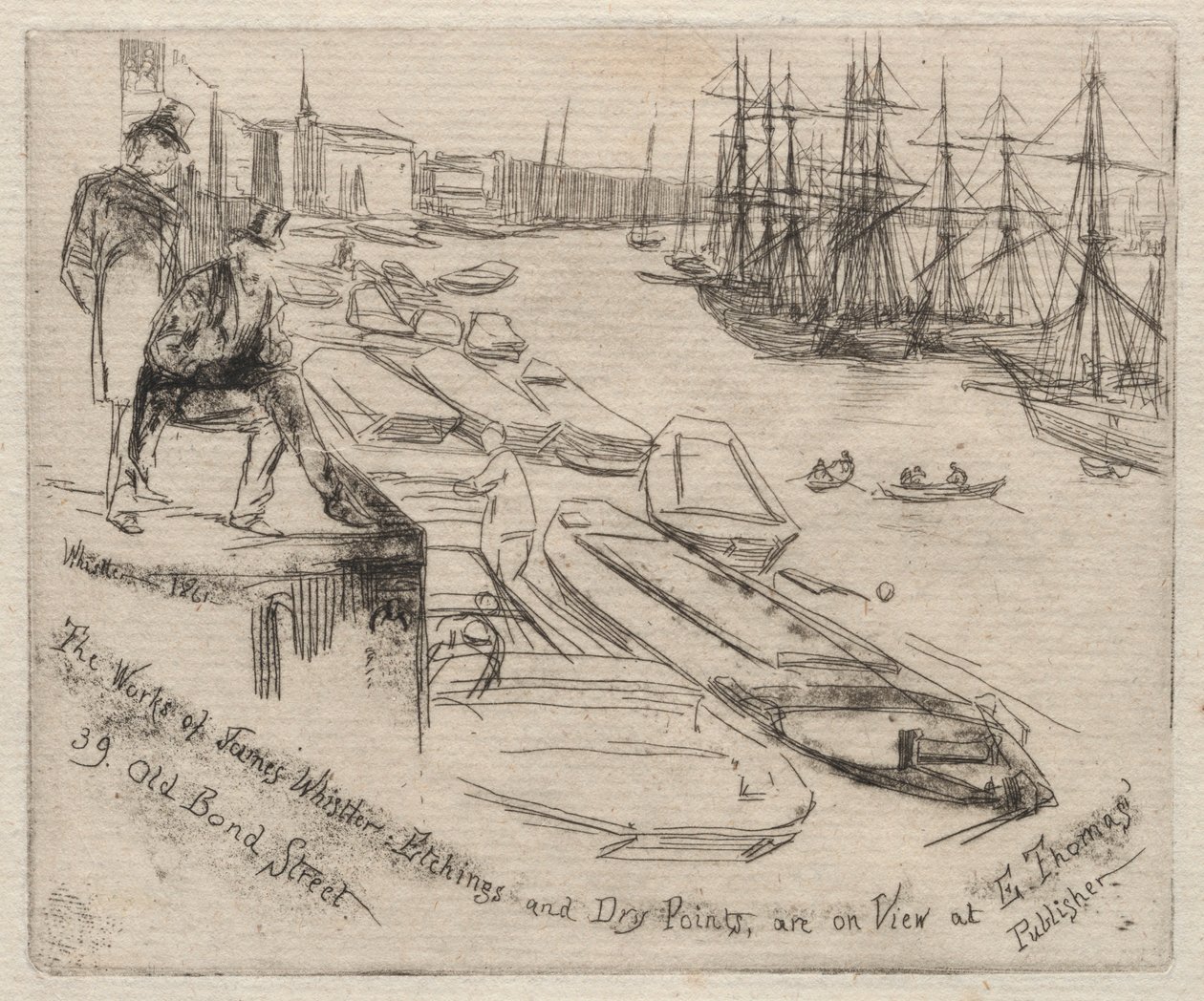 Det lille bassenget, 1861. av James Abbott McNeill Whistler