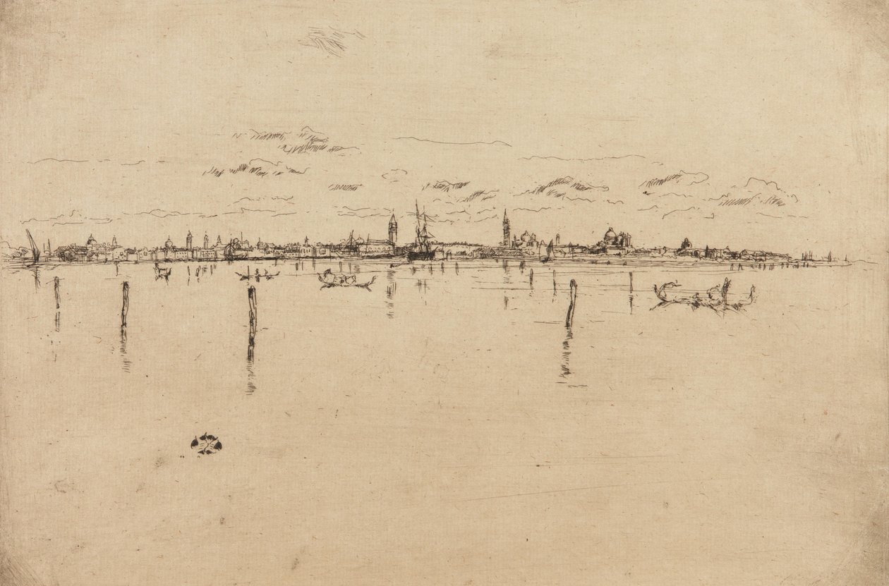 Det lille Venezia, 1879-1880. av James Abbott McNeill Whistler