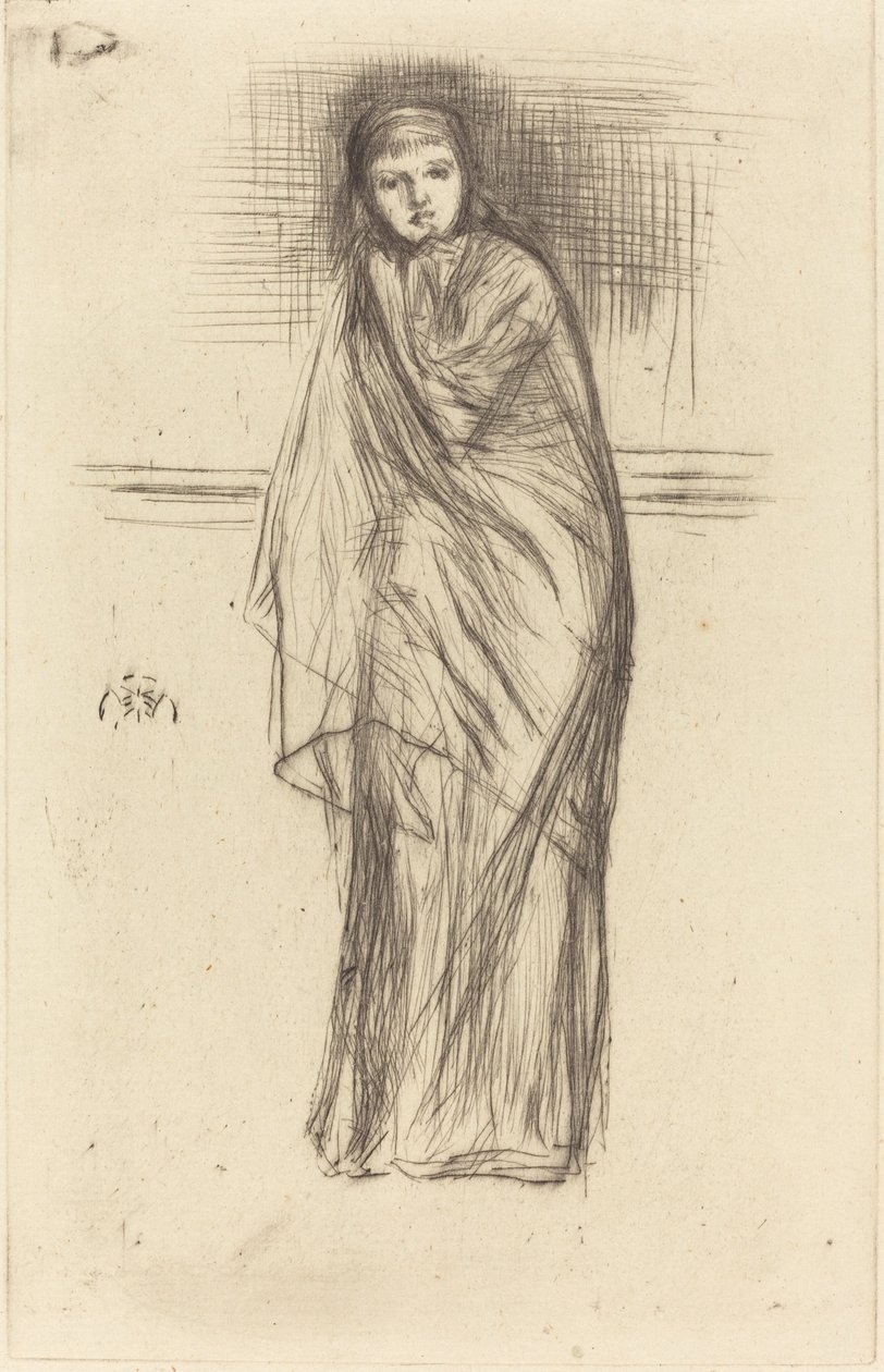 Modellen hviler, 1870. av James Abbott McNeill Whistler