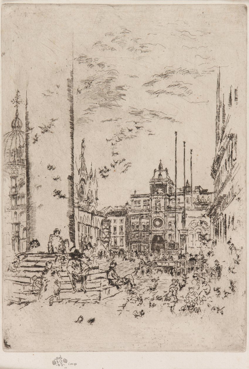 Piazzetta, 1879-1880. av James Abbott McNeill Whistler