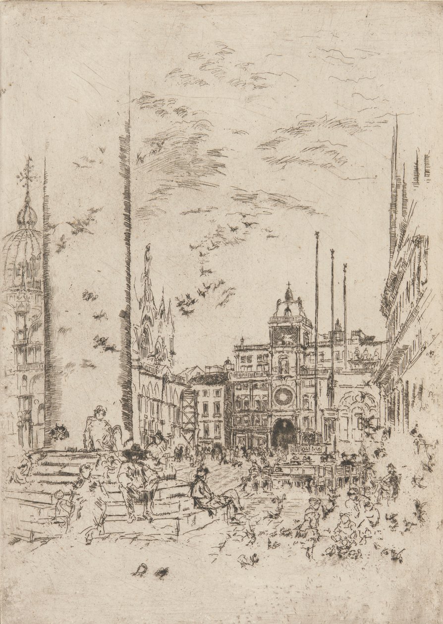 Piazzetta, 1879-1880. av James Abbott McNeill Whistler