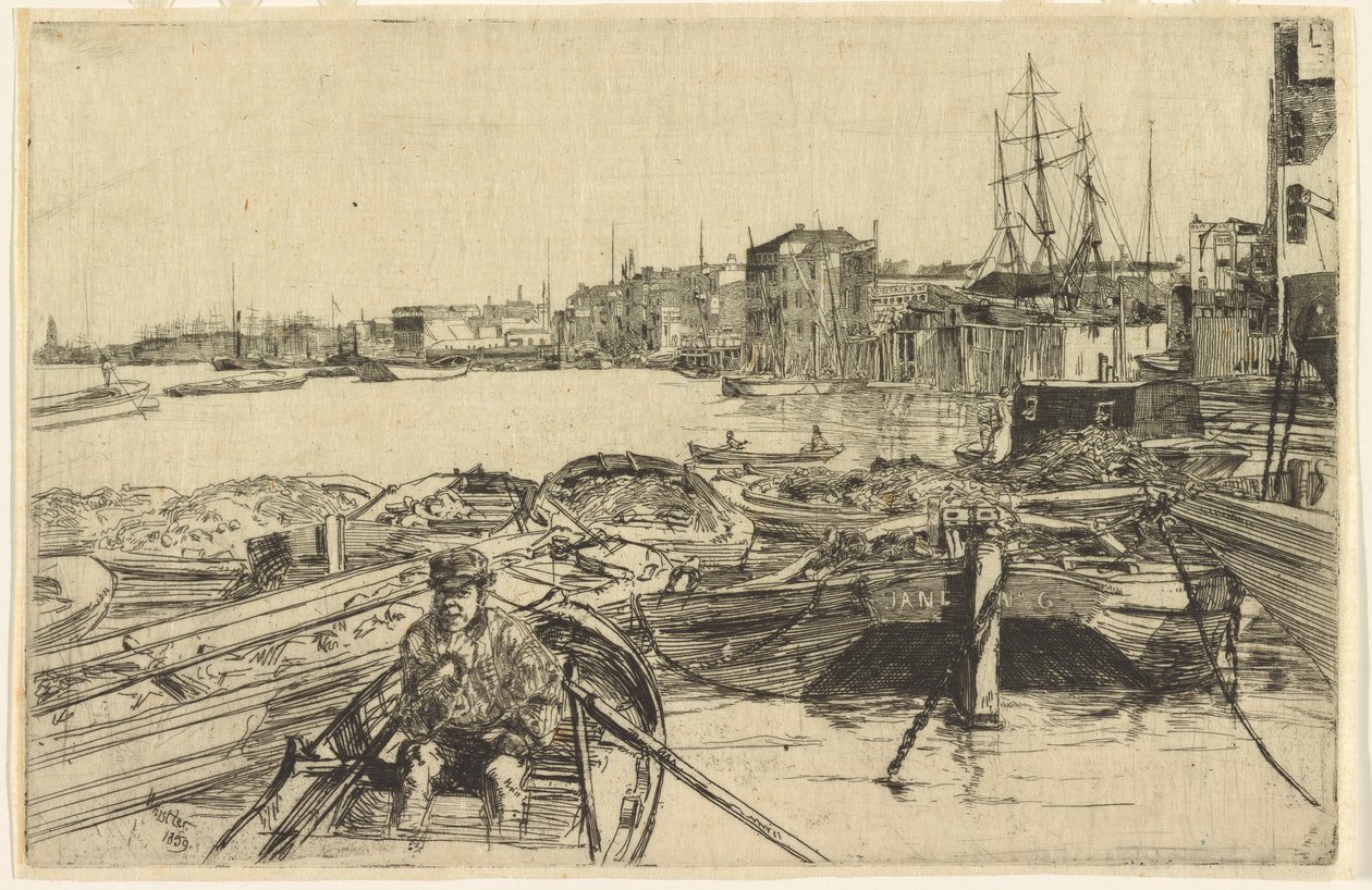 Bassenget, 1859. av James Abbott McNeill Whistler