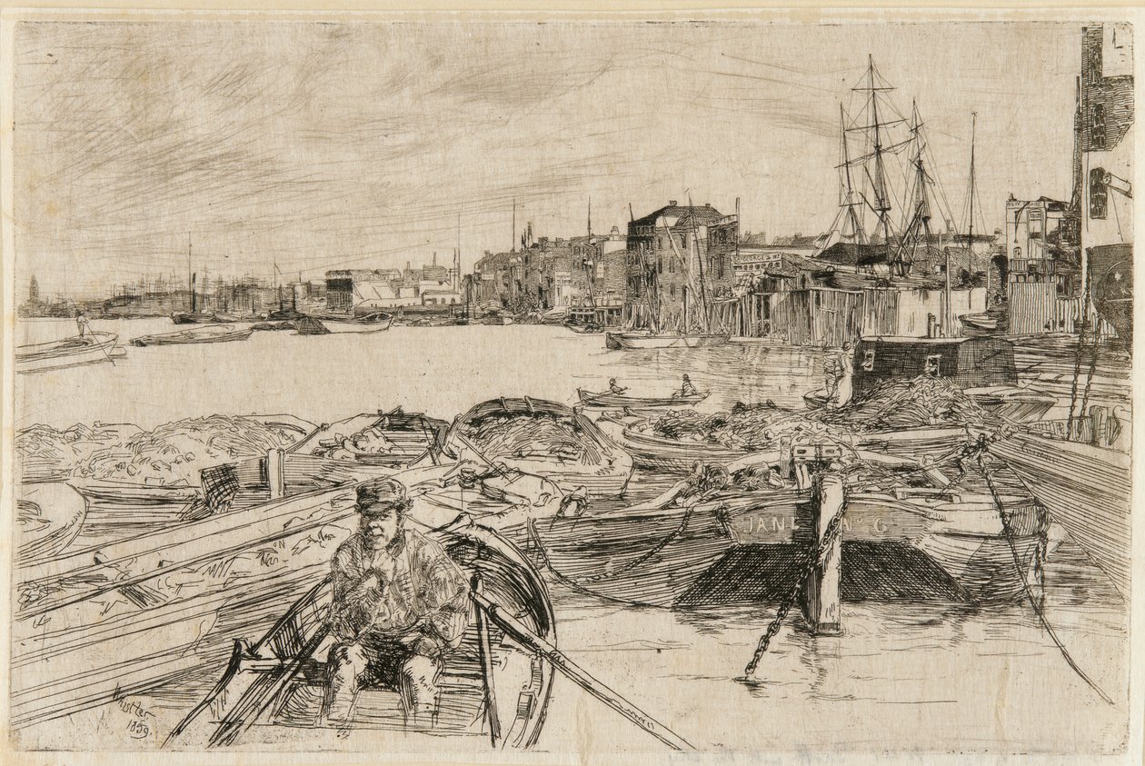 Bassenget, 1859. av James Abbott McNeill Whistler