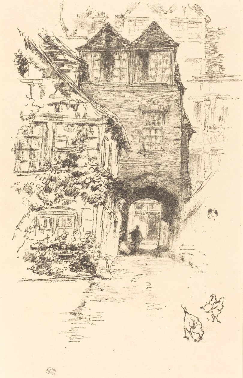 Prestens hus, Rouen, 18941895. av James Abbott McNeill Whistler