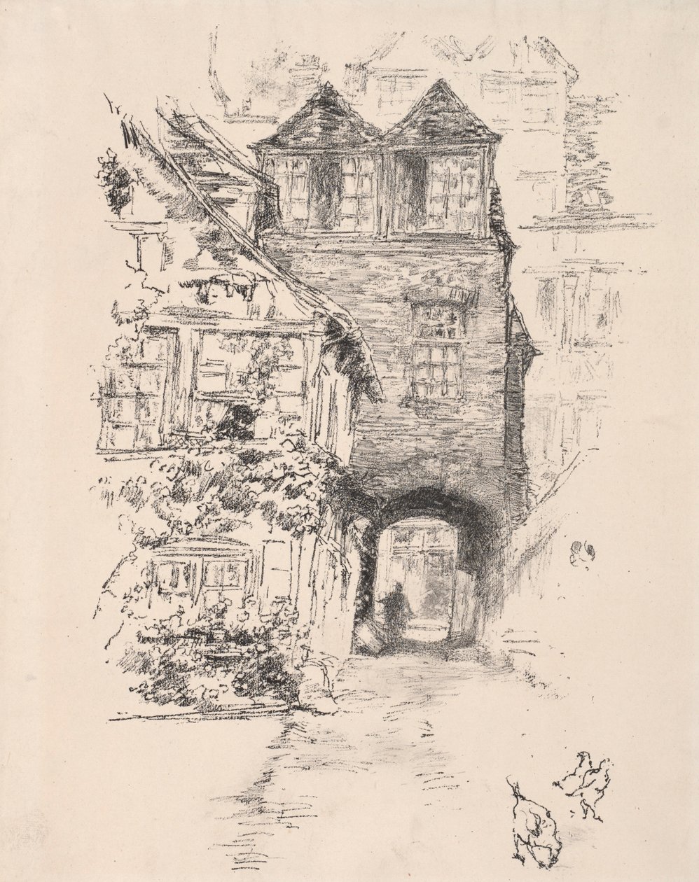 The Priests House, Rouen, 1894. av James Abbott McNeill Whistler