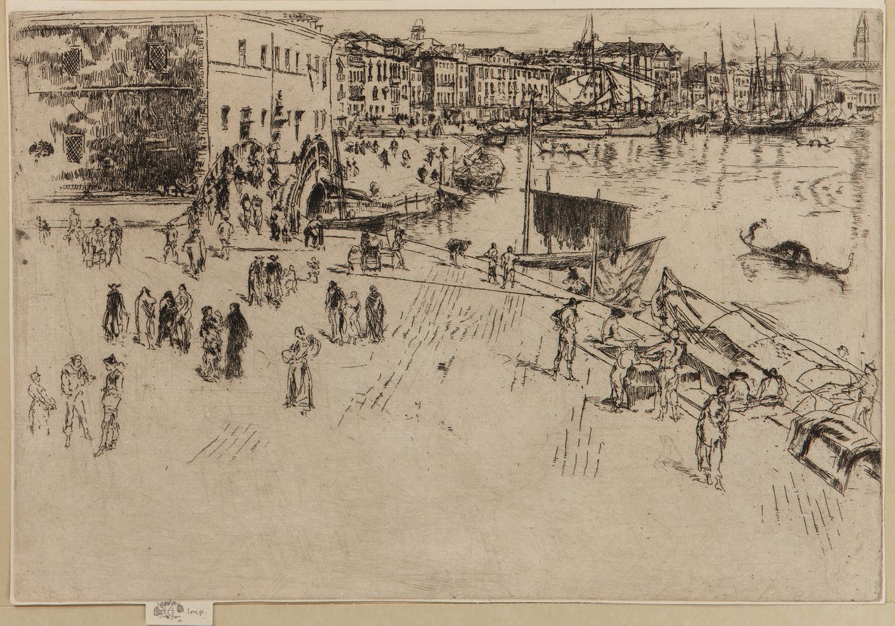 The Riva, 1879-1880. av James Abbott McNeill Whistler