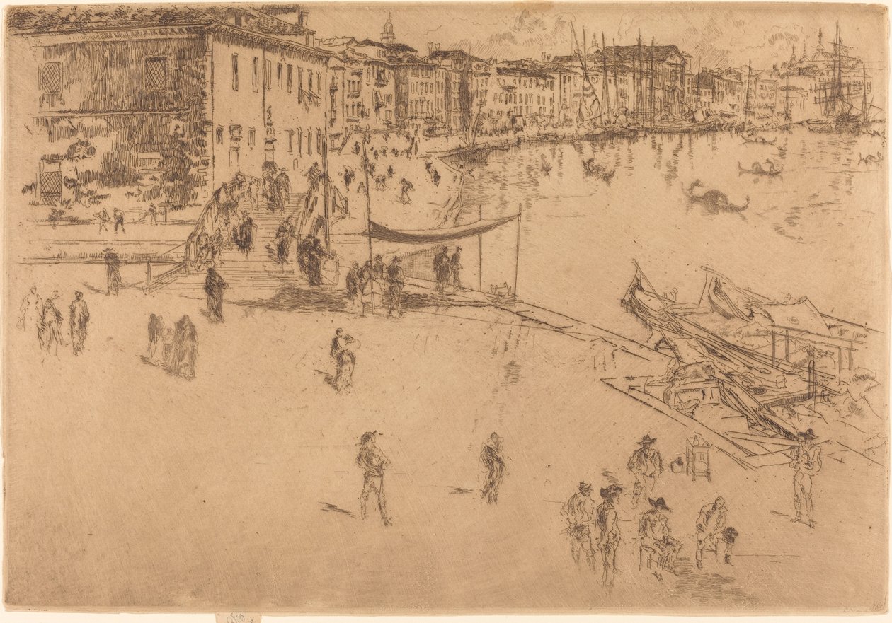 The Riva, No.II, 1880. av James Abbott McNeill Whistler