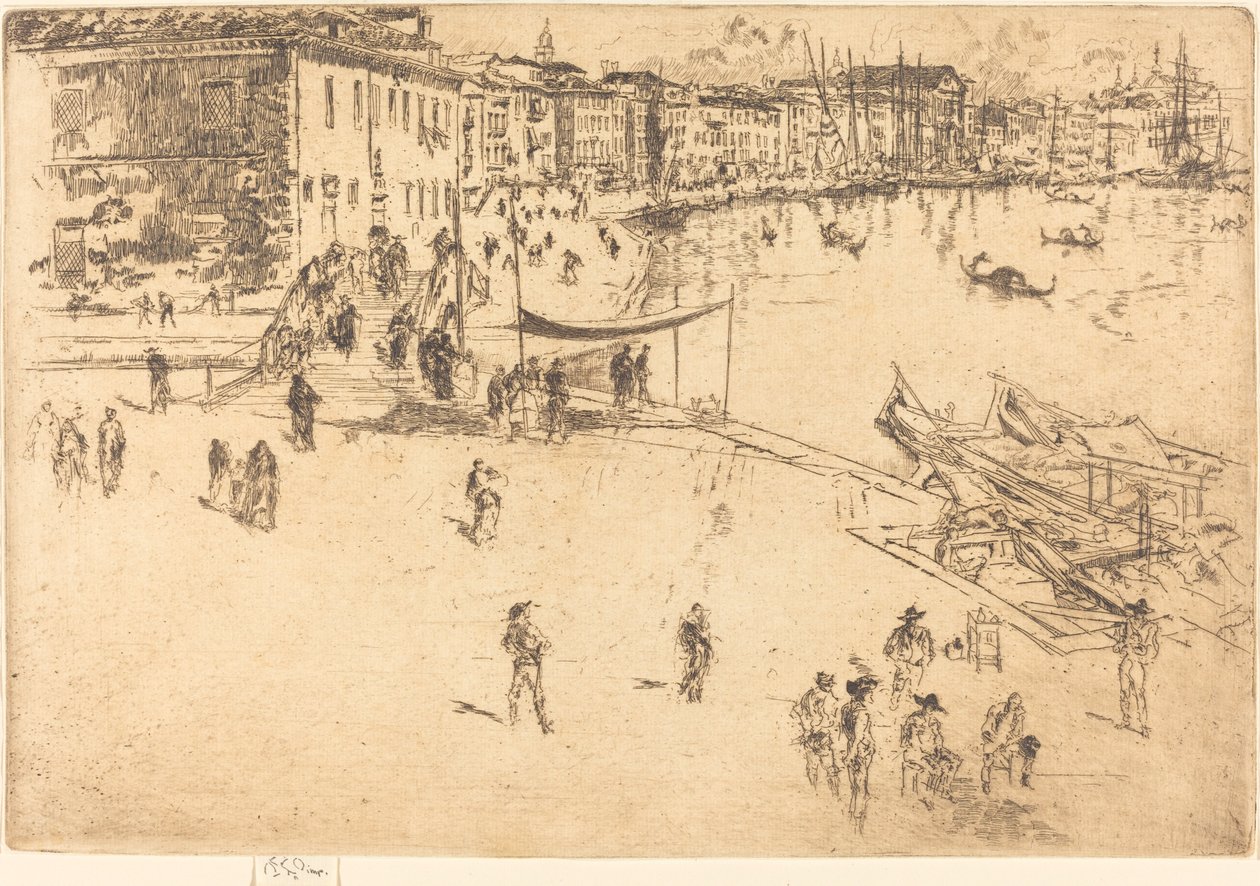 The Riva, No.II, 1880. av James Abbott McNeill Whistler