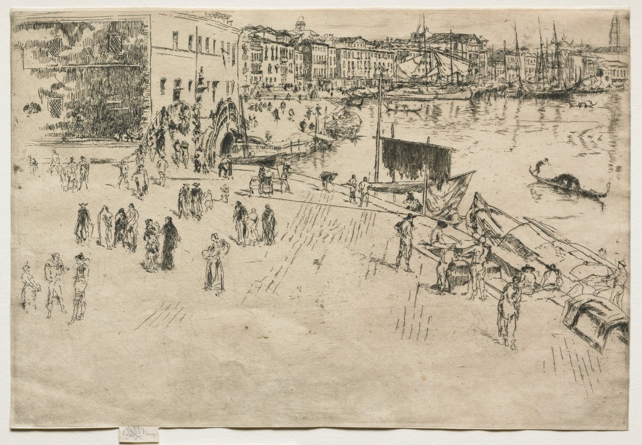 The Riva, nr. 1, 1880. av James Abbott McNeill Whistler