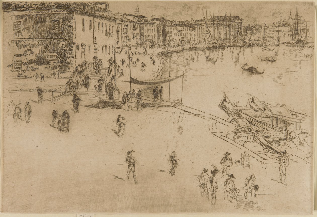 The Riva, nr. 2, 1879-1880. av James Abbott McNeill Whistler
