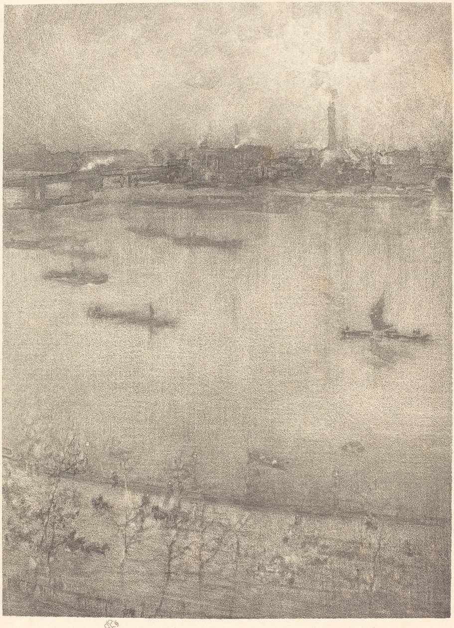 Themsen, 1896. av James Abbott McNeill Whistler